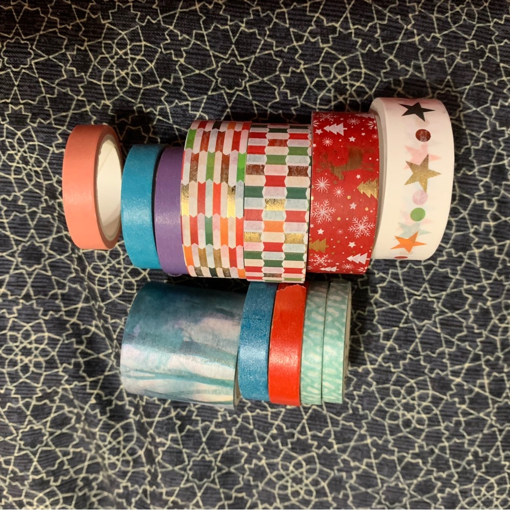 Washi tape rolls